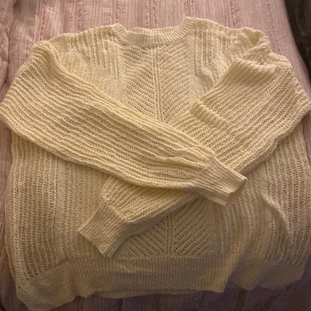 Pale Yellow Lucky Brand Sweater